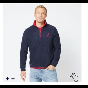 Quarter zip fleece pullover. NWT